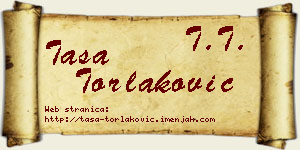 Tasa Torlaković vizit kartica